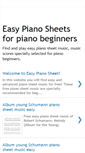 Mobile Screenshot of easypianosheet.com